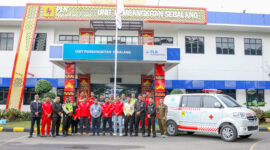 Foto Bersama Seluruh Peserta Sosialisasi Tata Laksana Ambulance PLN Nusantara Power UP Sebalang