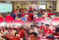 Foto bersama peserta raker 2025 yang terdiri dari All manajemen, all team leader, dan Ranger UP Sebalang
