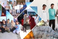 Pemberian bantuan CSR PLN Nusantara Power UP Sebalang kepada 832 kepala keluarga di 4 dusun sekitar ring-1 PLTU Sebalang.