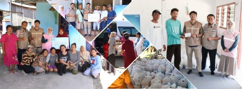 Pemberian bantuan CSR PLN Nusantara Power UP Sebalang kepada 832 kepala keluarga di 4 dusun sekitar ring-1 PLTU Sebalang.