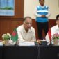 Menteri Energi dan Mineral Bangladesh Iqbal Hassan Mahmood, MP (tengah) menyampaikan apresiasi atas pengelolaan pembangkitan dan berbagai inovasi yang dikembangkan PLN Nusantara Power, khususnya dalam menjawab tantangan transisi energi. Menurutnya, Bangladesh menerima banyak pengalaman dan ilmu dari pengelolaan unit pembangkit di Indonesia melalui PLN Nusantara Power